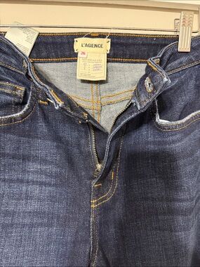 L'AGENCE Men's Indigo Slim Straight Jeans